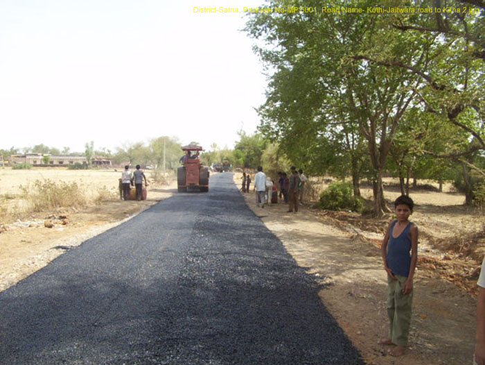 District-Satna, Package No-MP 5001, Road Name- Kothi-Jaitwara road to Kitha 2